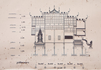 Draft plan of Buddhist church