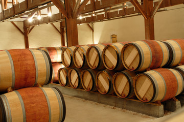 group of barrels