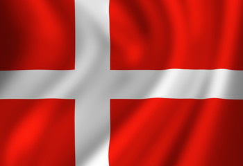 Fototapeta premium Danish flag