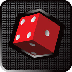 Red dice web button