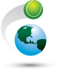 Tennis ball around the world