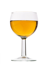 Wine glass isolated on the white background