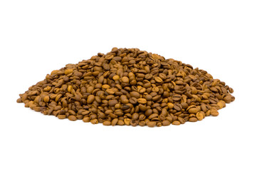 Close up of freshly roasted coffee beans