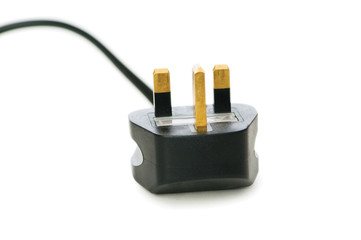 Electric plug isolated on the white background