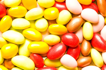 Background made of many colourful jelly beans