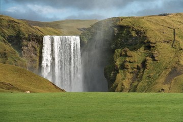 iceland waterfall