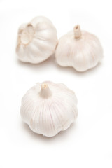 Obraz na płótnie Canvas Garlic isolated on a white studio background.