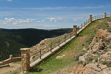 Road to the cemetery. Gudar - Teruel - Spain