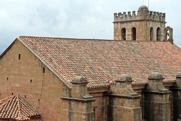 Mora de Rubielos Church. Bell in the tower.