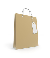 Paper Shopping bag with label