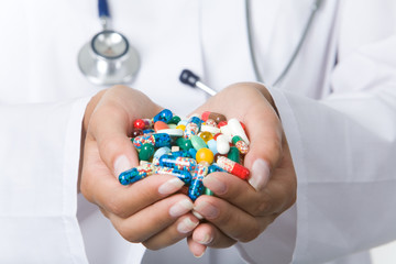 Handful of pills