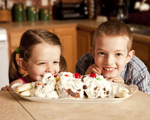 kids eager for ice cream