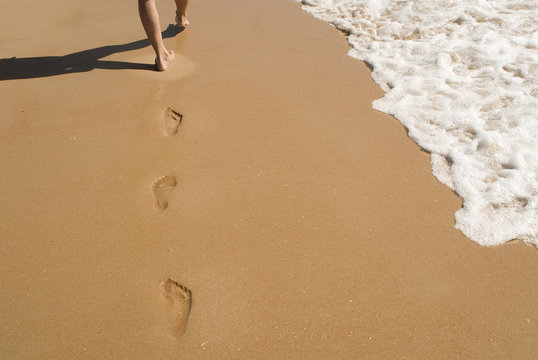 Spuren im Sand
