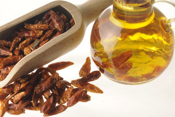 Olio d oliva al peperoncino piccante