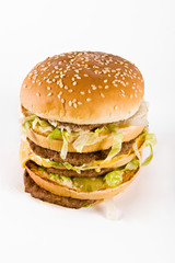 big triple cheeseburger