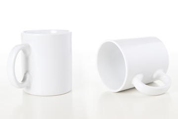 Mugs on White