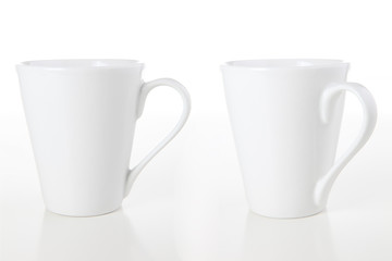 Mugs on White