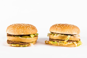 two double cheeseburger