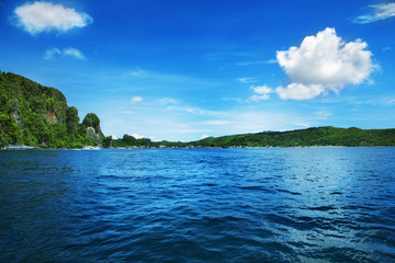 Blue sky and sea