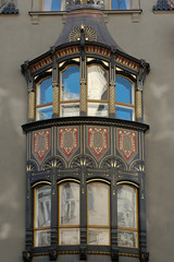 Fototapeta premium Window of a historical building, Prague