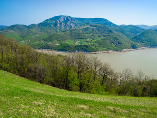 Djerdap National Park and the river Danube