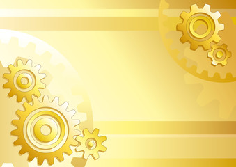 Vector technical background with gears