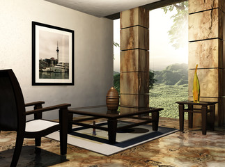 Terrazzo and Marble Room