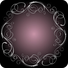 silver vintage frame