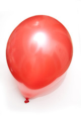Balloon isolated on a white studio background.
