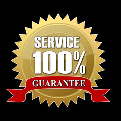 100 % Service Button