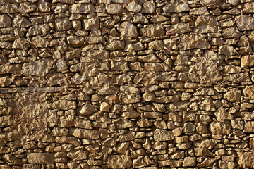 Masonry in Spain, old stone walls