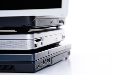 Pile of laptop
