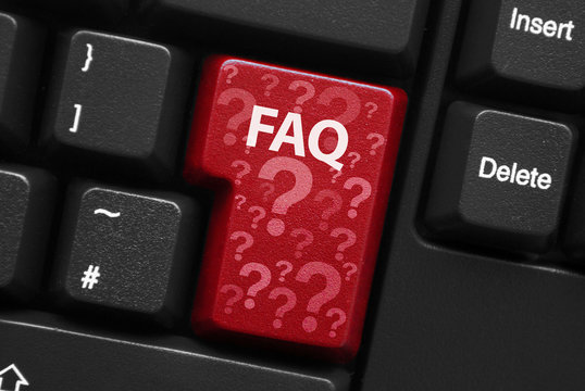 "FAQ" key on keyboard
