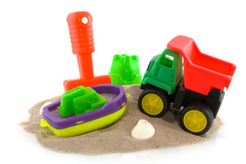 Fototapeta premium Toys at the beach