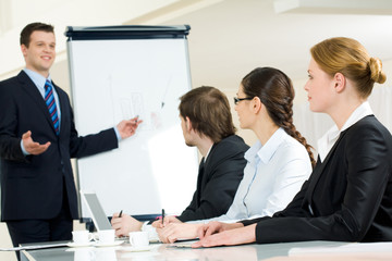 Fototapeta premium Explaining project