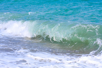 Fototapeta na wymiar wave on the sea beach