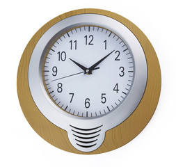 wall clock with clipping path