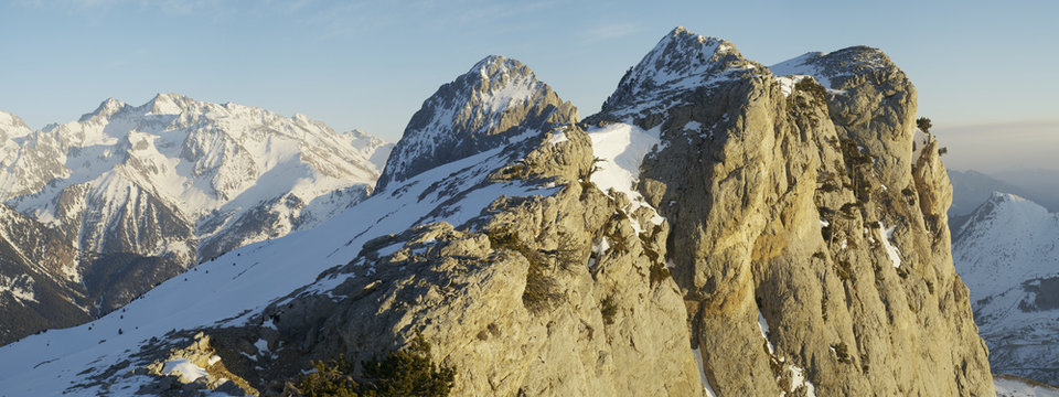 winter mountain view