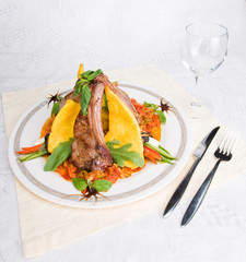 Meat and vegetables