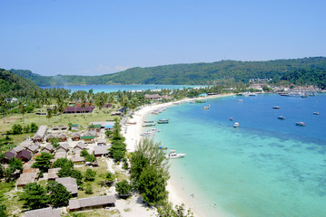 Phi Phi Don, views from the top of a climbing wall