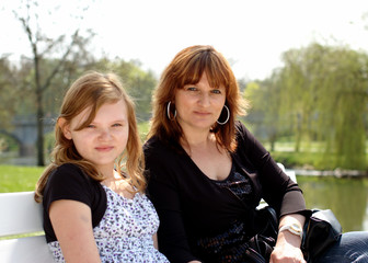Fototapeta premium mutter tochter portrait