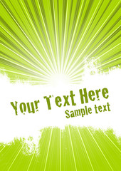 Green Burst Background