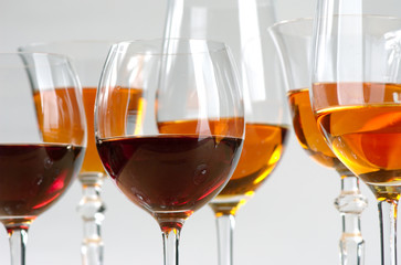 White and red wine