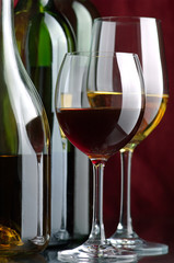 White and red wine