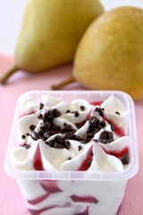 ice-cream and pear