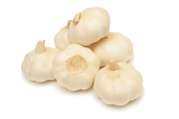 Obraz na płótnie Canvas Garlic isolated on white.