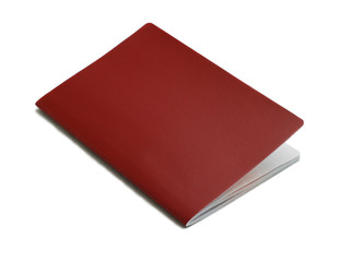 blank passport isolated