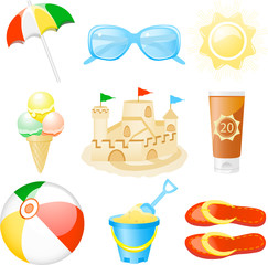 Icon set Vacations