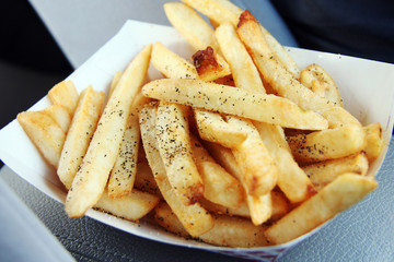 Take-out French Fries with Salt & Pepper