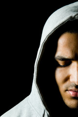 Kapuzenportrait